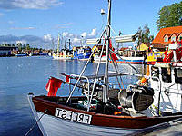 Fischereihafen in Freest